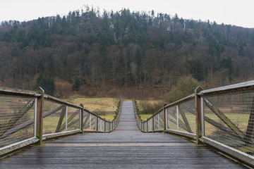 Holzbrücke Tatzlwurm in Essing Altmühltal