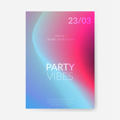 Bright abstract modern halftone color gradient poster design template