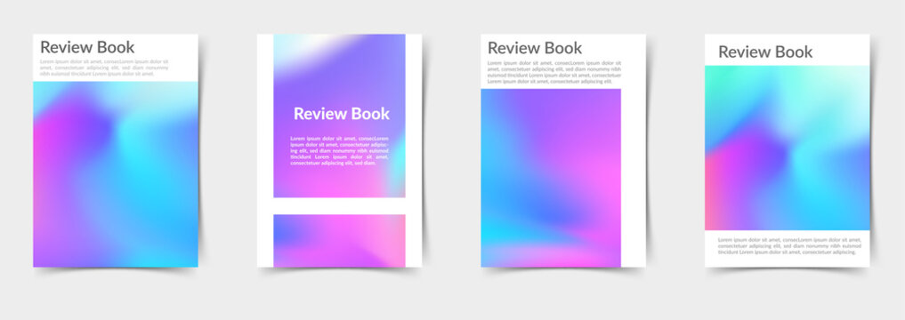 Bright Modern Mesh Gradient Colorful Folder Collection