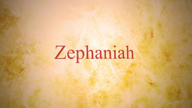 Books of the old testament in the bible series - Zephaniah