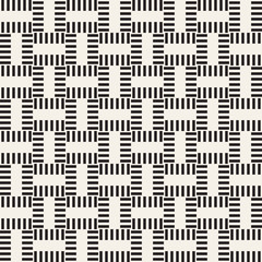 Trendy monochrome twill weave Lattice. Abstract Geometric Background Design. Vector Seamless Pattern.