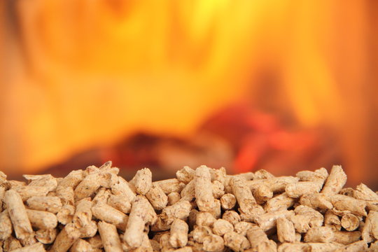 Feuerschein mit Pellets