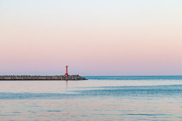 夕暮れの海 北海道小樽市祝津