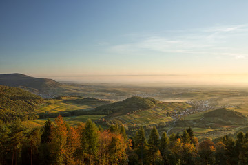 Rhine valley in autumn