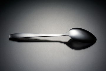 Cutlery concept over black background