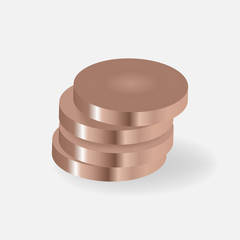 Cash  money icon on gray background