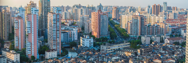 Stadtszene in Shanghai