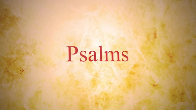 Books of the old testament in the bible series - Psalms
