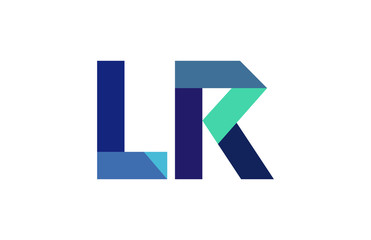 LR Ribbon Letter Logo