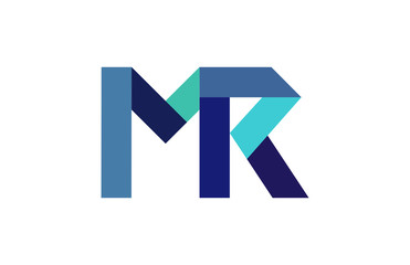 MR Ribbon Letter Logo