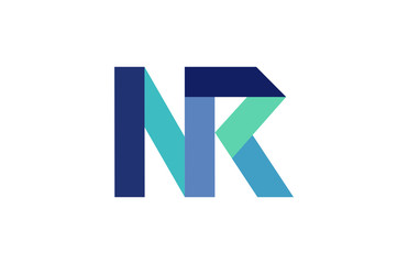 NR Ribbon Letter Logo