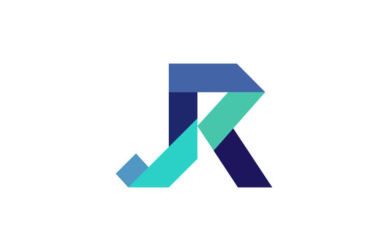 JR Ribbon Letter Logo