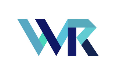 WR Ribbon Letter Logo