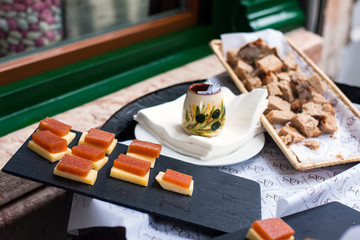 The homemade quince marmalade on Lisboa street