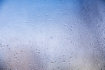 Rain or water drops on window glasses