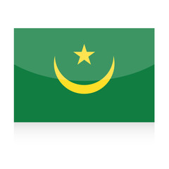 Mauritania Flag Vector Icon