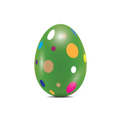 Easter egg realistic color design vector illustration