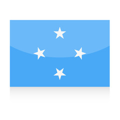 Micronesia Flag Vector Icon