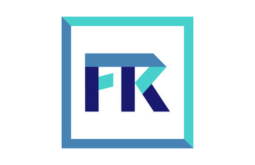 FR Square Ribbon Letter Logo