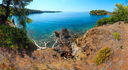 Morning Aegean coast, Sithonia, Greece.