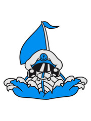 kapitän hut gesicht süß niedlich lebendig comic cartoon clipart segeln boot schiff verein meer segelboot team crew