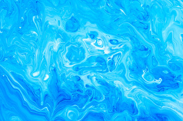 Fluid Art. Abstract colorful background, wallpaper. Mixing  paints. Modern art. Marble texture