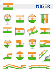 Niger Flag Vector Set