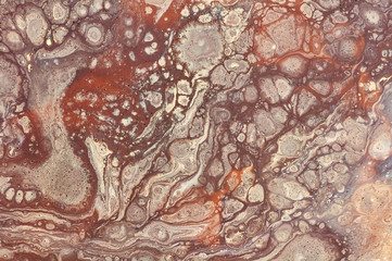Fluid Art. Abstract colorful background, wallpaper. Mixing  paints. Modern art. Marble texture