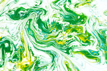 Fluid Art. Abstract colorful background, wallpaper. Mixing  paints. Modern art. Marble texture