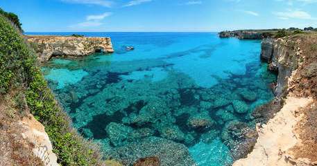 Faraglioni at Torre Sant Andrea, Italy