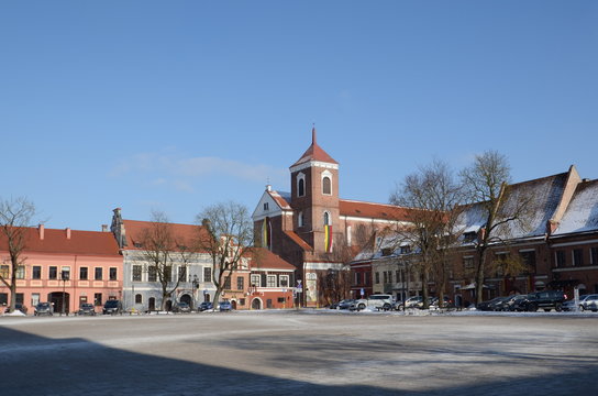 The Basilica of the St. Apostles Peter and Paul's in Kaunas in Lithuania