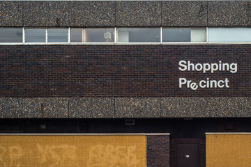Recession British Shopping Area