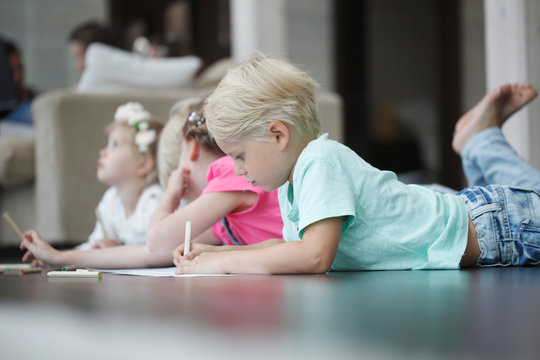 Children drawing