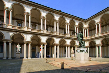 Fototapeta premium Milano, Pinacoteca di Brera, Lombardia, Italia