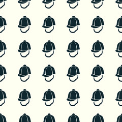 Headdresses for women vector illustration on a seamless pattern background