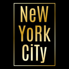 New York City. NY t-shirt print design and apparels graphic. Fashion typography, poster, banner. Vector illustration.