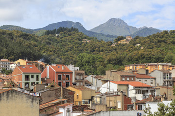 Village view, Arbucies,Catalonia.Spain.