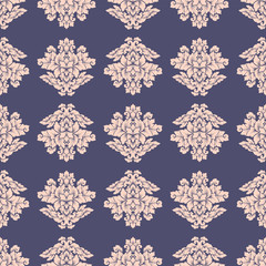 Damask seamless pattern intricate design