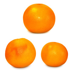 Fresh delicious grapefruit isolated on white background. Creative minimalistic food concept.