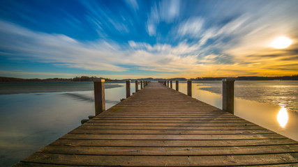 Obraz premium Sonnenaufgang am See