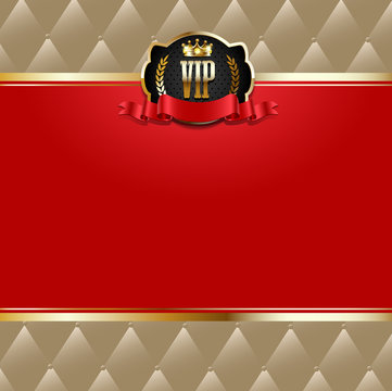 VIP ivitation with gold elements