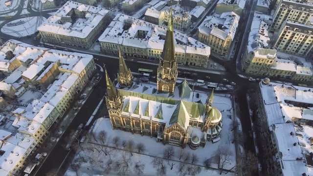 Church of saints olga and elizabeth in Lviv (Ukraine)