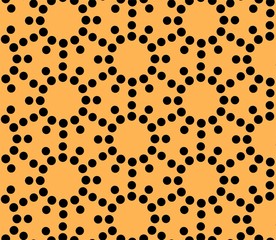 Seamless vector pattern with dotted circles