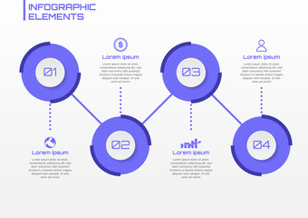 Modern business infographic design
