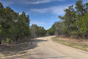 Open Country road in rural Texas