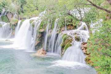 waterfall in the park, Croatia