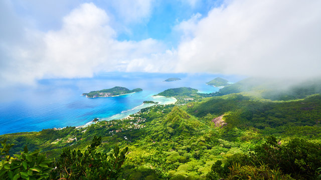Panoramic view on therese island, bay ternay and little island i