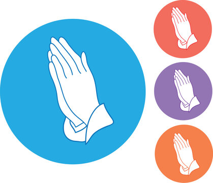Vector Praying Hands