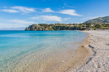 Fototapeta na wymiar La spiaggia di Guidaloca a Scopello, Sicilia