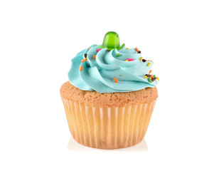 cupcake isolated on white background